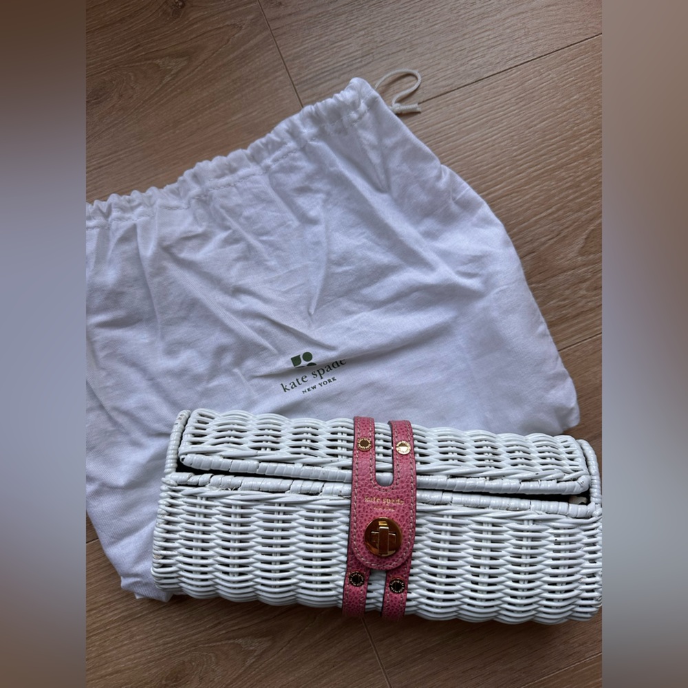 Kate Spade Wicker Clutch